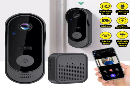 جرس باب ذكي مع كاميرا وتنبيهات